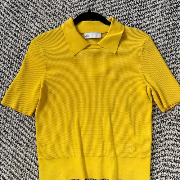 Tory Burch Tops - Yellow Short Sleeve Knit Top Small